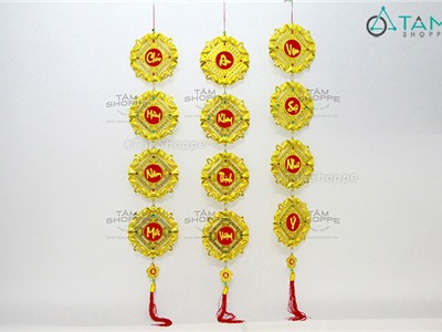 Dây viền Cá chép thỏi vàng số 11 (120cm)